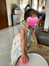 巴拉巴拉儿童裙子2024夏装女童连衣裙印花不规则荷叶边A字裙208224111008 实拍图