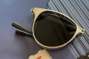 米微乐游Feliztrip太阳眼镜墨镜超轻可折叠无螺丝宝丽来偏光镜片TR-G520 典雅银 实拍图