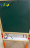 七巧板（Tangram）实木儿童画板双面磁性小黑板支架式家用教学小学生宝宝画画写字板 环保清漆136cm款 标准无尘礼包+5米画纸 实拍图
