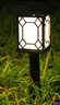 晚灯太阳能草坪灯庭院草地家用小夜灯插地户外防水院子花园景观装饰灯 暖光窗格【大号-带底座地插】 实拍图