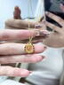 中国黄金（CHINA GOLD）黄金项链女士足金莫比乌斯环吊坠套链首饰情人节618送女朋友礼物 今/次日达*精工 约3.1-3.2g 【心动礼盒】 实拍图