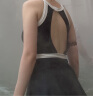 弈姿泳衣女士裙式连体游泳衣遮肚显瘦速干泳装 EZI21W033 黑白 L 晒单实拍图