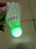 匹克（PEAK） 夜光羽毛球耐打室外防风发光球尼龙球塑料夜用荧光LED带灯训练球 2只装(发光夜用球) 1筒 实拍图