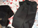 犹抱琵琶冬季羊羔绒运动裤女加绒加厚秋冬裤子宽松休闲卫裤女外穿女裤棉裤 黑色（加绒加厚） 3XL建议138-150斤 实拍图