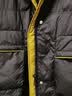 鸭鸭羽绒服女2026新款冬季中长款撞色拼接连帽保暖女士时尚官方外套 绿色 S (建议80-110斤) 实拍图
