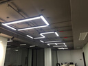 慧卓 LED长条灯办公室吊灯超亮创意造型超市店铺拼接照明方通条形灯具 黑色 60*7*4.5cm-10W 实拍图