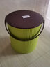颐香居幼儿园收纳桶 学生带盖可坐人塑料桶  有盖家用洗澡桶凳泡脚桶 果绿色-圆桶 实拍图