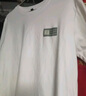 GLM白色长袖t恤男春秋季重磅男装打底衫纯棉吸汗宽松大码男士衣服 实拍图