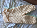优奇婴儿衣服新生儿保暖三层夹棉连体衣春秋冬季哈衣爬服男女宝宝睡衣 新款【三层暖棉】小兔 90cm 实拍图