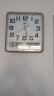 康巴丝（Compas）挂钟客厅 万年历温湿度时钟 简约方形日历石英钟表挂墙C2983 闪金 实拍图