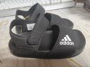 阿迪达斯（adidas）夏季男童凉鞋女童小童简约经典儿童休闲运动沙滩鞋 GW0344黑 晒单实拍图