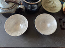 楚歌质优品 999纯银手工鎏银茶杯斗笠杯陶瓷品茗杯茶碗镶银主人杯礼品 黑色祥云 实拍图