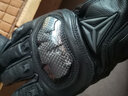 摩多狼（MOTOWOLF）摩托车夏季手套四季通用防摔机车透气男碳纤维防护骑行装备女 [防水加绒/真皮碳纤]黑色冬季款 XL[双指触屏灵敏] 实拍图