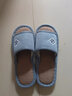 安尚芬 亚麻拖鞋男家居春秋情侣室内防滑地板四季居家软底一字拖女 蓝色 42-43 适合41-42（内长265mm） 实拍图