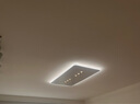 薄度创意led吸顶灯长方形无主灯客厅灯简约现代卧室灯超薄餐厅书房灯 110*60CM-三色调光-射灯无分控 实拍图