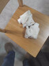 素锦初澜可爱兔子冬季手套女学生露指两用手套冬天保暖卡通翻盖礼物送女友 奶白色 实拍图