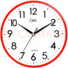 康巴丝（Compas）挂钟 创意简约钟表客厅石英钟表挂墙时钟 c2855 红色 26cm直径 实拍图