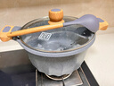 MGC麦饭石汤锅炖锅家用双耳锅泡面锅煮锅煲汤锅电磁炉燃气灶适用 28cm月光石灰汤锅 实拍图