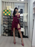 绫天生丝滑「幽雅」性感蕾丝纯欲轻熟凉感睡衣女修身睡袍夏 Black黑色-「幽」蕾丝拼接睡裙 L 「168cm~178cm」 实拍图