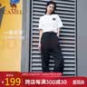 骆驼（CAMEL）[迪丽热巴同款]骆驼伞兵裤女户外工装休闲裤阔腿高腰弹力抽绳束脚 实拍图