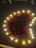 青苇 LED电子蜡烛灯玫瑰花瓣套装情人节表白求婚用品装饰婚房布置 实拍图