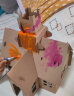 荣花施 儿童手工制作房子diy纸板材料幼儿园涂色建筑模型纸盒环创玩具屋 摩尔小屋+颜料+笔 实拍图
