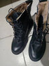 PULIWEI雪地靴女2024年新款时尚棉鞋英伦风马丁短靴秋冬季加厚加绒女鞋子 黑色加绒 40 (250mm) 实拍图