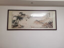 良品大师山水画办公室挂画中式客厅装饰画万里长城靠山图茶室字画风景壁画 鸿运当头鸿业腾飞A1 70*190cm宣纸锦绫+有机玻璃+红褐色实木框（热卖款） 实拍图