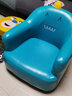 积木宝贝（JIMUBAOBEI）儿童沙发椅宝宝小沙发单人可爱卡通阅读公主男孩女孩迷你懒人座椅 PU蓝色小怪兽 实拍图
