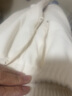 浪莎欧棉绒阔腿裤女春秋高腰窄版显瘦直筒休闲裤宽松垂感拖地裤子加绒 米白加绒-小个子 L 建议111-125斤 实拍图
