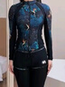 芭比情侣潜水服女士分体长袖防晒水母服浮潜服冲浪服套装显瘦游泳衣 实拍图