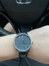 冠琴（GUANQIN）男士自动机械表进口机芯30米防水单日历真皮表带简约休闲手表 【进口机芯】16032白壳黑面黑皮带 实拍图