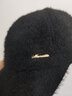 蒙奈特（MONAITTE）帽子女冬季加绒秋冬百搭ins中年妈妈洋气防寒显脸小保暖棒球帽 黑色【玫瑰金A】 可调节（55~60cm） 实拍图