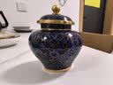 京珐（JINGFA）北京市珐琅厂  铜胎掐丝珐琅（北京景泰蓝）京珐牌   2# 茶叶罐 蓝色（单只） 实拍图