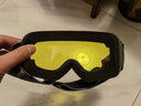 BISSFEED滑雪镜防雾男女雪地护目镜双层柱面滑雪眼镜可卡近视防风登山墨镜 黑色框增光镜片（夜用） 实拍图