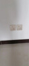 德力西（DELIXI） 开关插座面板CD821系列香槟金色暗装插座二三插墙壁电源无框大板 斜五孔插座10只装 实拍图