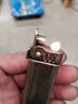THE ONE国产一键按压煤油打火机老式复古创意纤巧定制送男友情人节礼物 青铜滚花自用版 实拍图