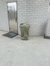 科力邦（Kelibang) 户外垃圾桶 大号加厚100L商用塑料环卫垃圾桶带盖轮工业小区物业翻盖果皮箱 蓝色 单个 实拍图
