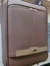 啄木鸟拉杆箱包万向轮小型箱子行李箱男皮质商务20英寸吋24密码旅行箱女 棕色 商务 20英寸 实拍图