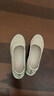 斯凯奇（Skechers）女鞋透气蕾丝单鞋浅口一脚蹬平底鞋软底舒适透气旅游鞋100686 灰褐色/TPE 37 【正码正拍】 实拍图