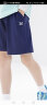 361°儿童短裤2024夏季男女童3-12岁透气运动裤梭织五分裤 藏青 160 实拍图