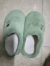 安尚芬棉拖鞋女居家新款卡通毛绒舒适保暖厚底防滑耐磨室内外情侣拖鞋男 绿色【卡通熊】 40-41 适合39-40 实拍图