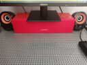 联想（Lenovo）异能者电脑音箱有线小音响家用桌面音箱USB高音质 多媒体台式机笔记本电脑音响 电视音响 黑橙色 实拍图