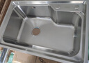 箭牌（ARROW） 港湾式水槽单槽洗菜盆304不锈钢厨房小户型水池台中台下过滤集渣 【拉丝原色】70*46单槽不含龙头 实拍图
