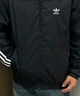adidas休闲简约三条纹梭织立领夹克外套男装阿迪达斯官方三叶草 黑色 M 实拍图
