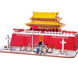 玩控 3d木质拼插立体拼图中国传统古代建筑拼装房子木制模型手工diy 天安门（升级款） 实拍图