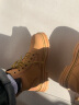 跋锐加绒可选大黄蜂秋季马丁靴男鞋男款冬季高帮工装棉鞋厚底靴子皮鞋 黄色（时尚版）-0222 41 实拍图