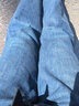 真维斯（Jeanswest）时代少年团代言】牛仔裤男夏季直筒宽松高端百搭阔腿休闲裤子男 蓝灰色 703 32 (2尺5) 实拍图