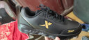 特步男鞋运动鞋男皮面革面休闲鞋秋冬款跑步鞋男士慢跑鞋子 黑金（新上市) 41 实拍图