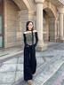 灿图黑色喇叭牛仔裤女秋冬美式复古胖妹妹高腰显瘦宽松遮肉阔腿裤子女 黑色【加绒款】 M 【建议95-105斤】 实拍图